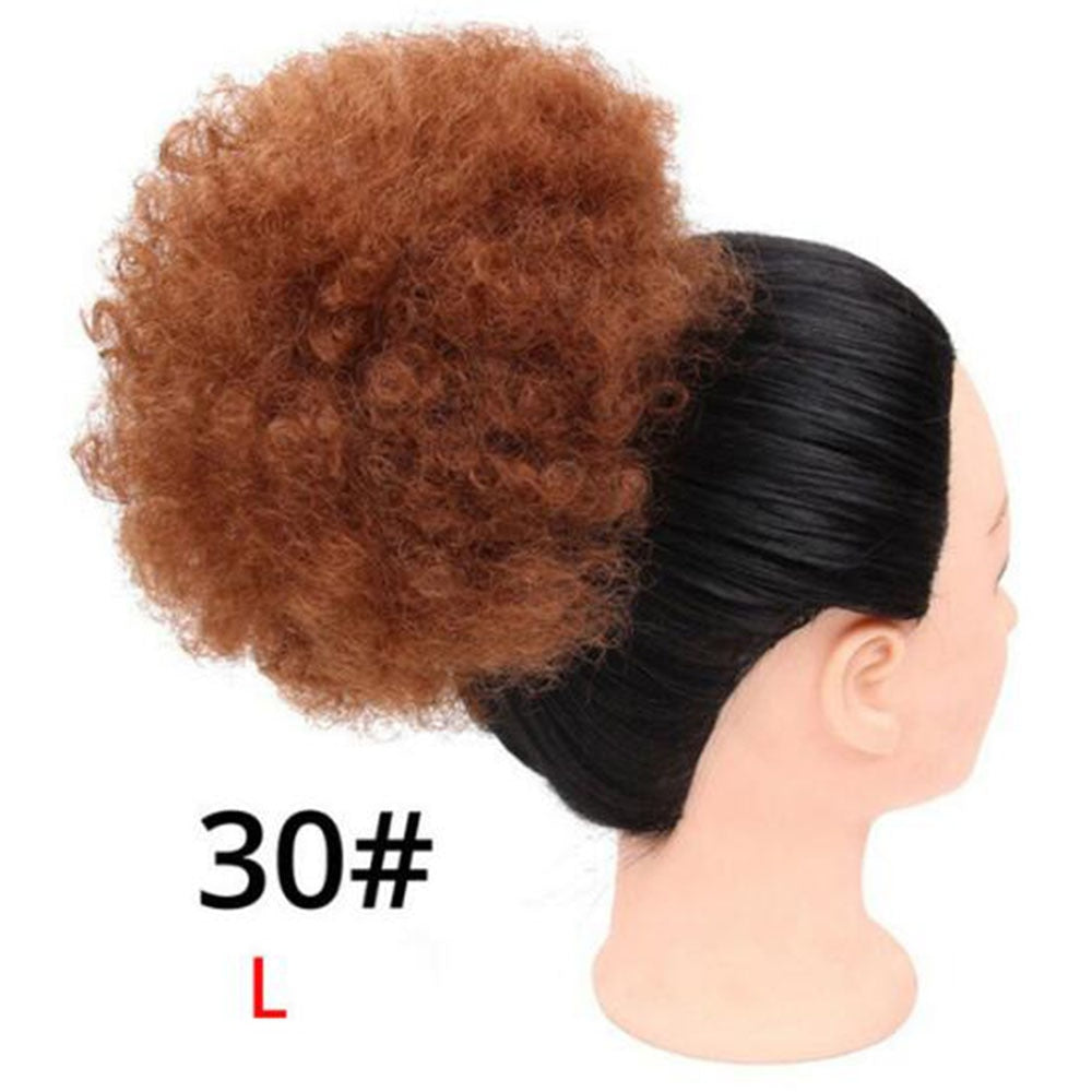 TEEK - Short Afro Puff Synthetic Ponytail Hairpiece HAIR theteekdotcom #30 large  