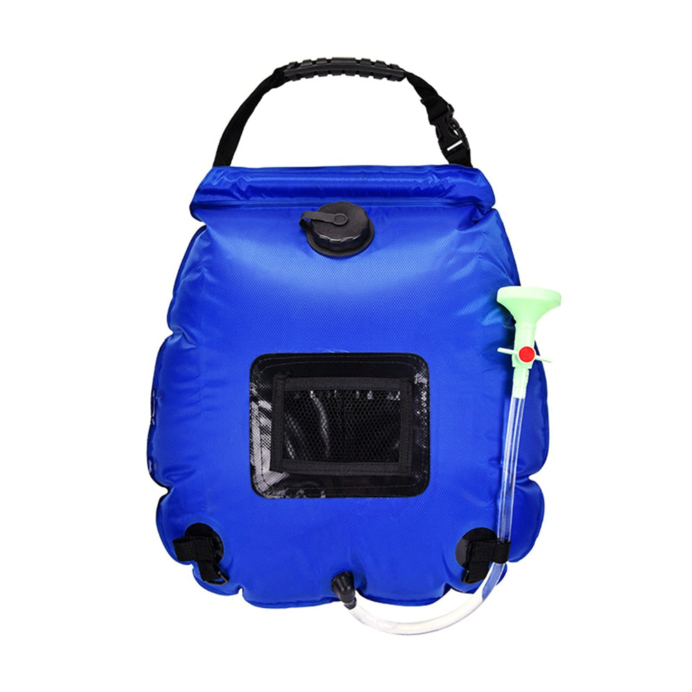 TEEK - 20L Outdoor Camping Solar Heated Shower Bag SHOWER theteekdotcom 20L Blue Upgrade  