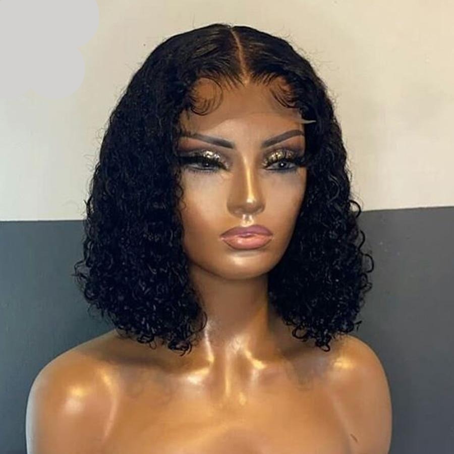 TEEK - Plucking Curly Bob Lace Front Human Wig HAIR theteekdotcom   