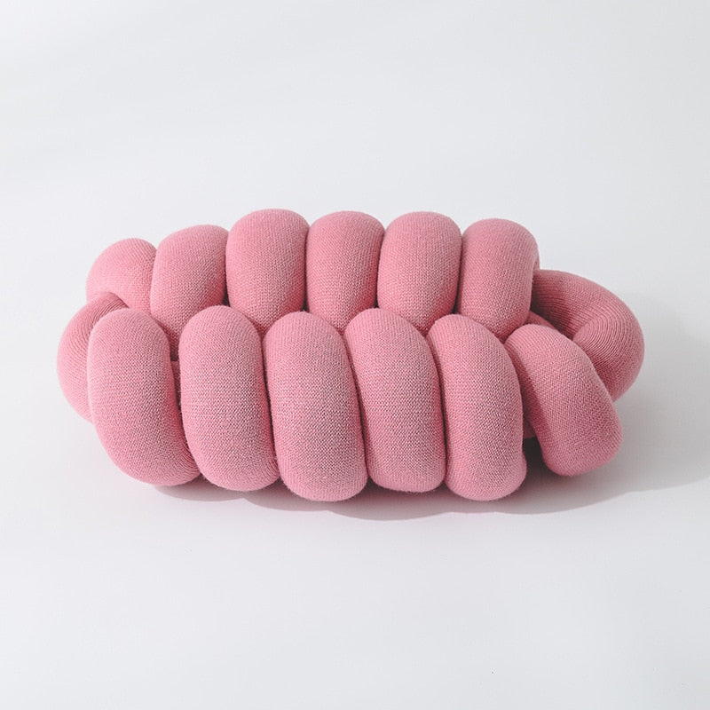 TEEK - Cushion Braided Pillows PILLOW theteekdotcom pink 9.84inx19.69in 