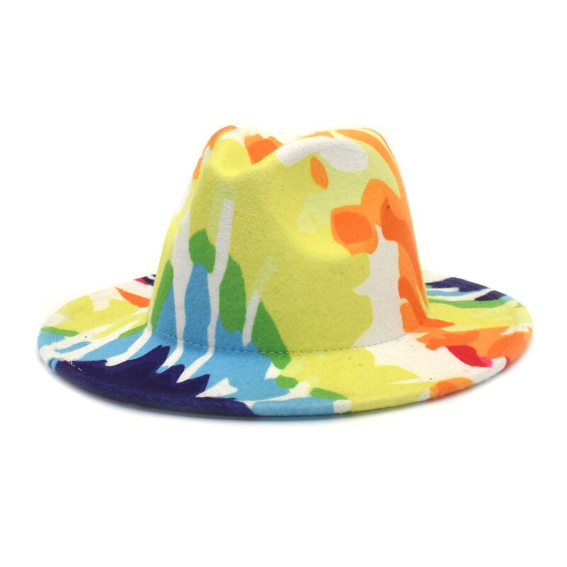 TEEK - Variety of Colorful Wide Brim Fedora Hat HAT theteekdotcom 14 23.23-23.62in 