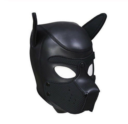TEEK - Dog Full Head Soft Padded Latex Rubber Mask MASK theteekdotcom A  