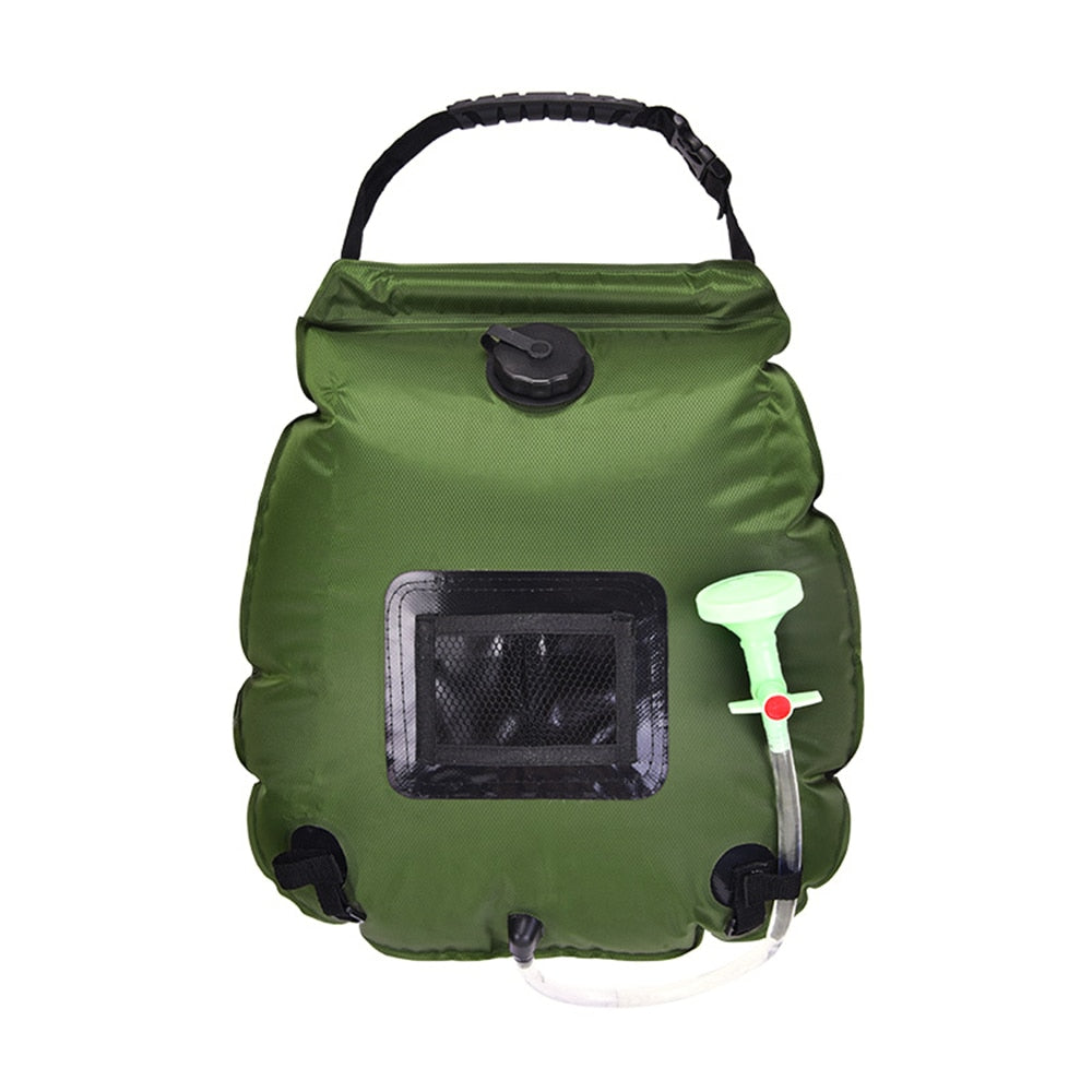 TEEK - 20L Outdoor Camping Solar Heated Shower Bag SHOWER theteekdotcom 20L Green Upgrade  