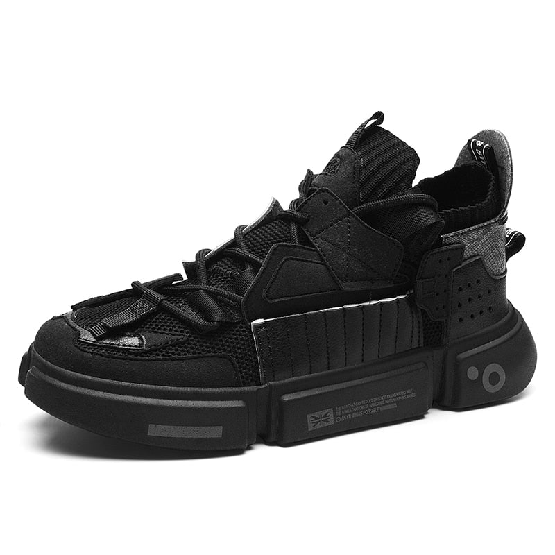 TEEK - Mens Athletic Sport Soft Sneakers SHOES theteekdotcom S201 Black 4 