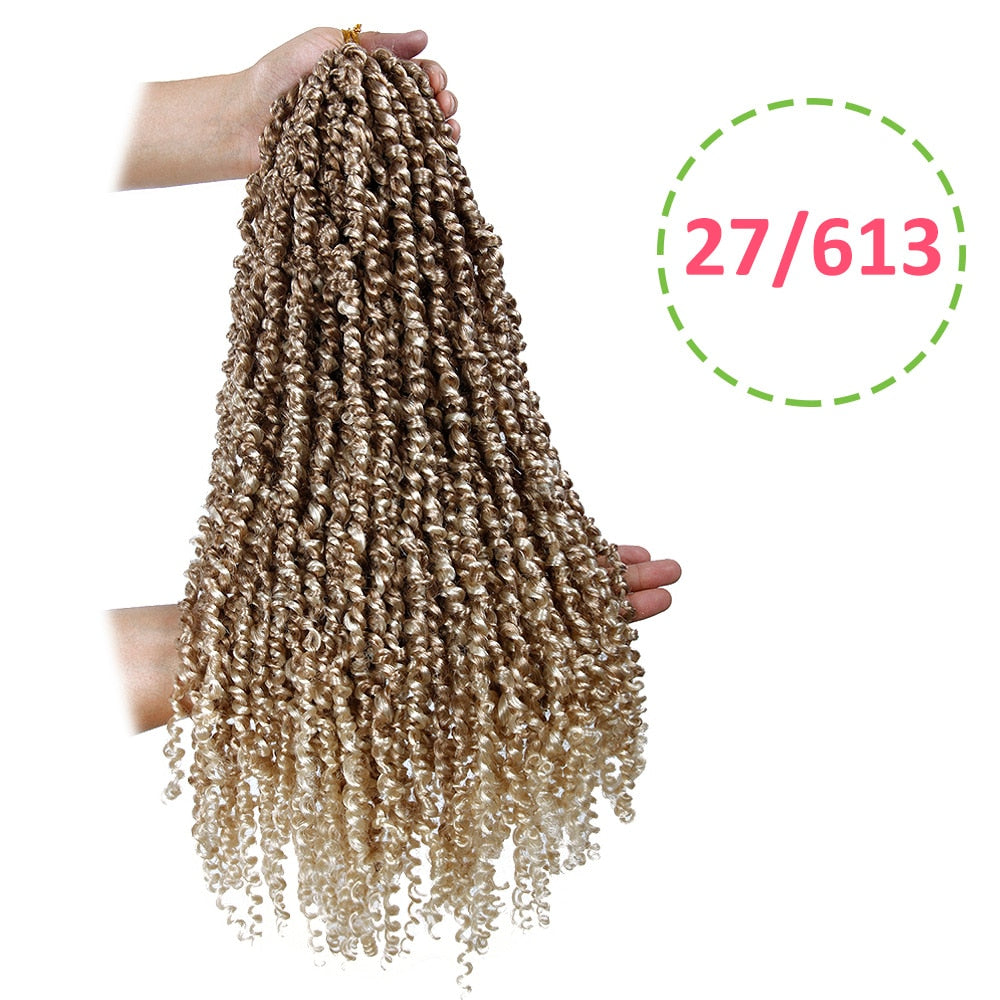 TEEK - Synthetic Crochet Pre-Looped Fluffy Twisted Hair HAIR theteekdotcom 27/613 22inches 1pcs 15strands