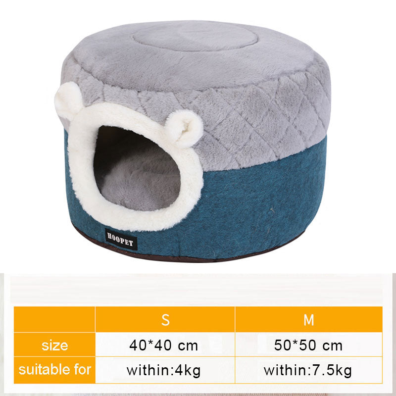TEEK - Pet Warming Sleeping Bed PET SUPPLIES theteekdotcom Gray/Dark S 