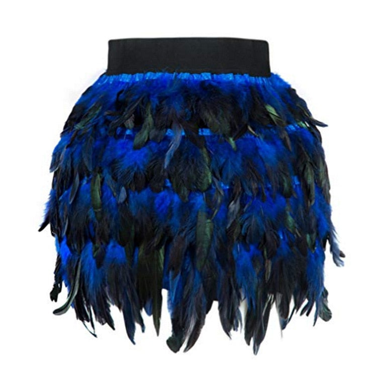 TEEK - Feather Weather Skirt SKIRT theteekdotcom Blue S 