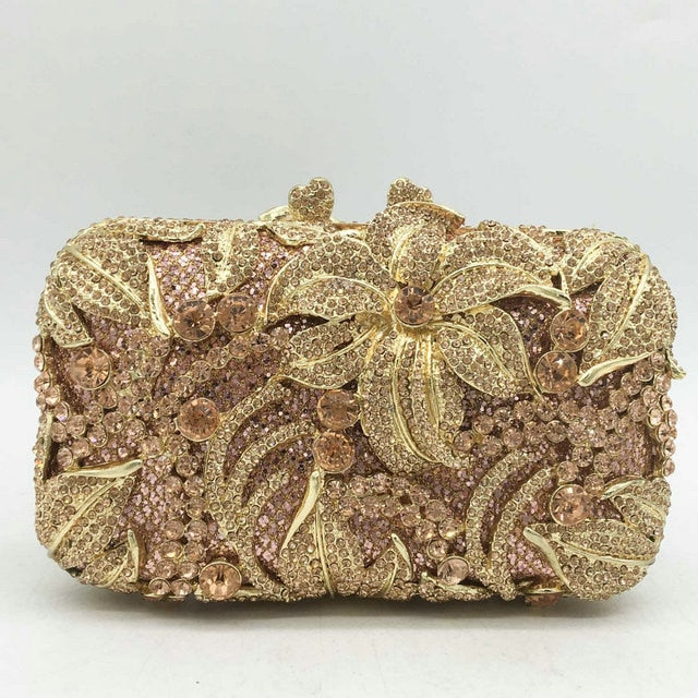 TEEK - Bejeweled Textured Floral Clutch | Various Colors BAG theteekdotcom 16  