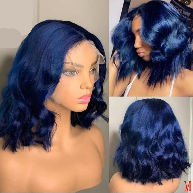 TEEK - The Updated Bossy Blue Wave HAIR theteekdotcom 13x6x1 Lace Front | 150 DensityWigs 8inches 