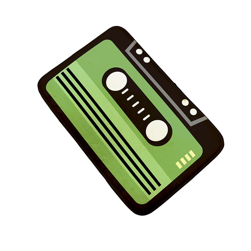 TEEK - Cassette Music Tape Floor Mats HOME DECOR theteekdotcom style2 15.75x23.62in 20-25 days