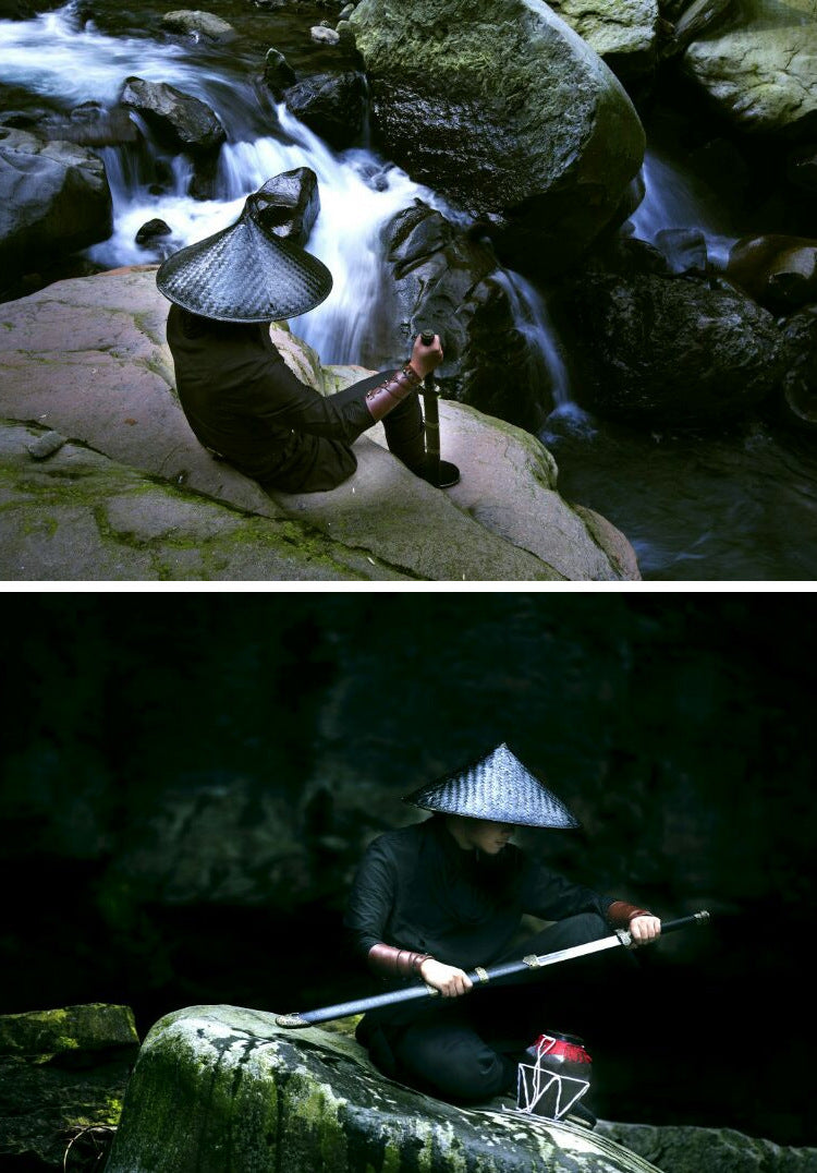 TEEK - Traditional Asian Bamboo Weave Shaolin Hat HAT theteekdotcom   