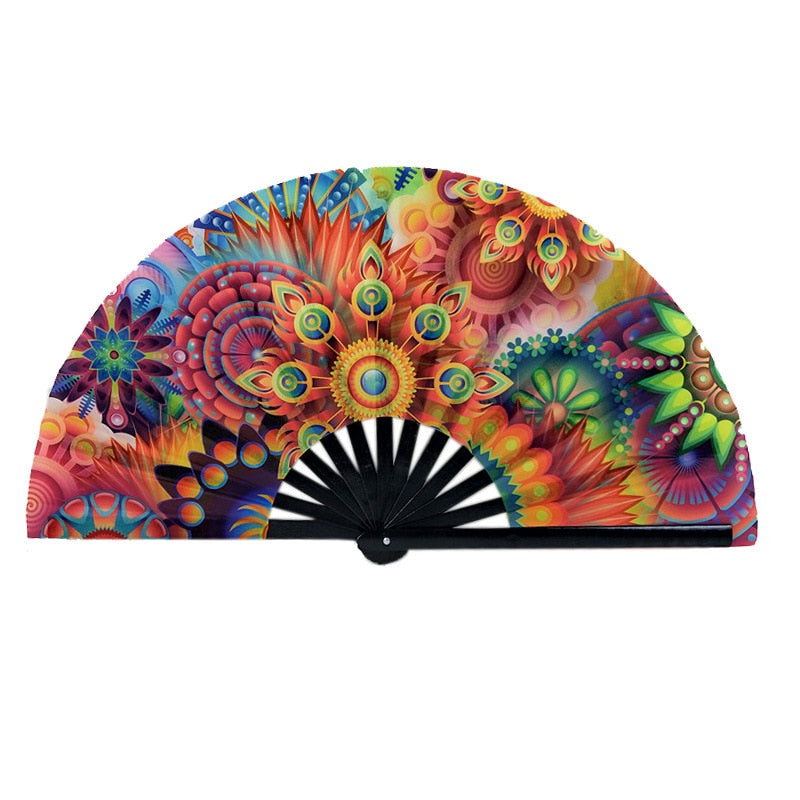 TEEK - Color Comfort Hand Fans FAN theteekdotcom Gorgeous Flowers 34cm \13in 