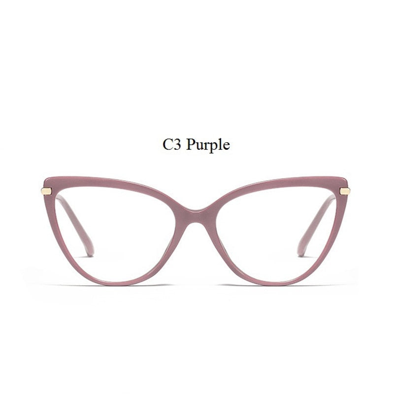 TEEK - Antiblue Cat Eye Eyewear EYEGLASSES theteekdotcom C3 Purple  