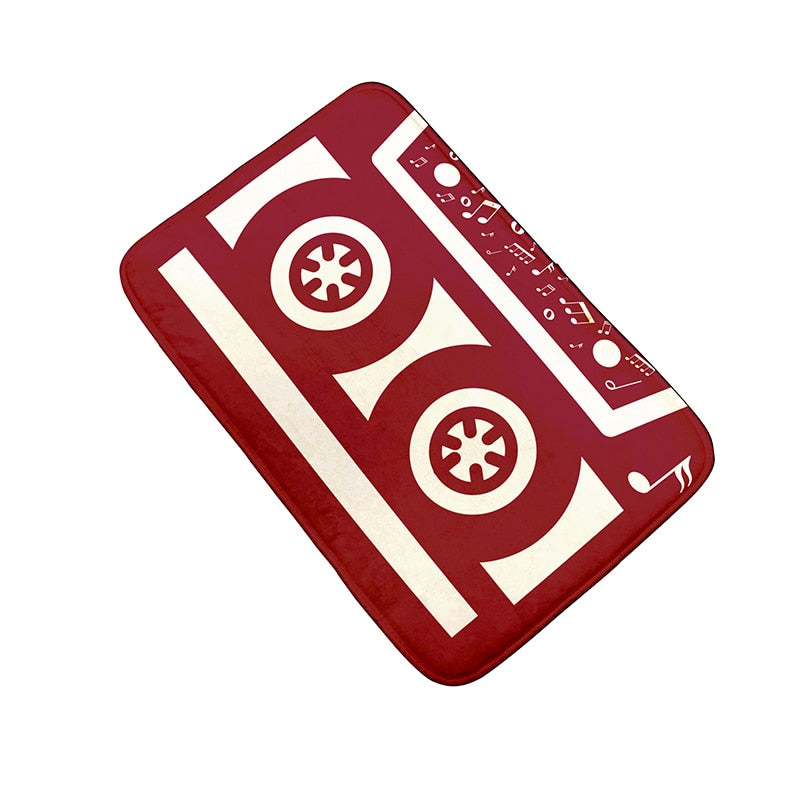 TEEK - Cassette Music Tape Floor Mats HOME DECOR theteekdotcom style13 15.75x23.62in 20-25 days