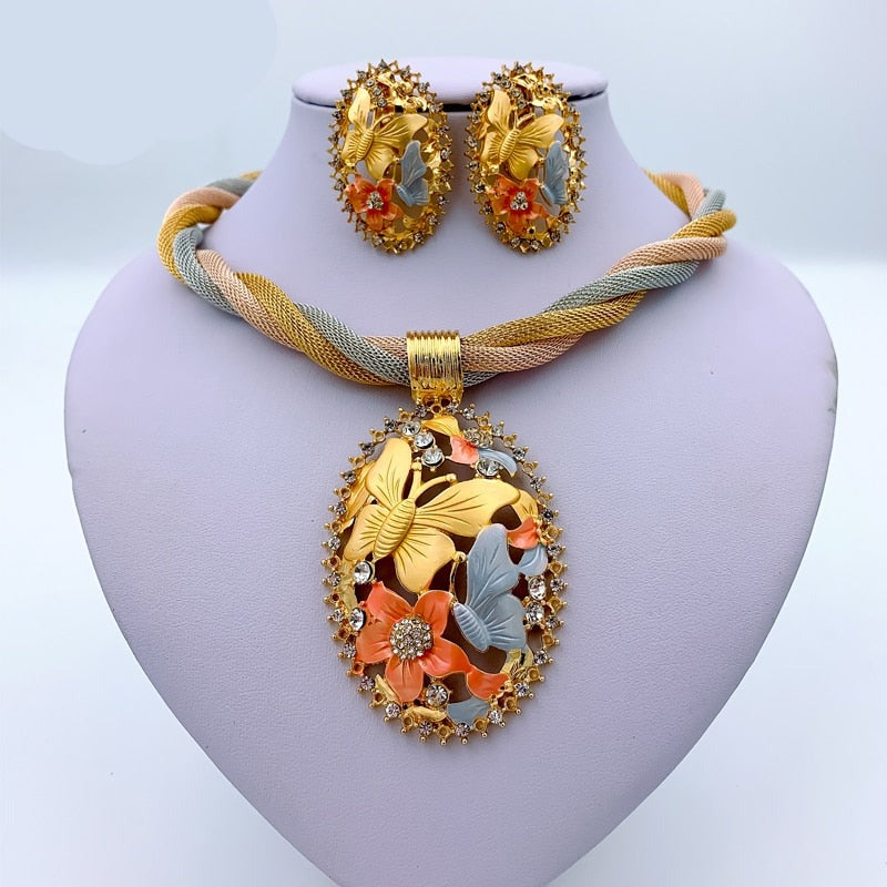 TEEK - Charm Royal Jewelry Set JEWELRY theteekdotcom Resizable | 17.72in  