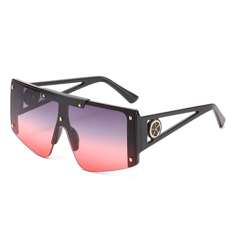 TEEK - Shield Oversize Sunglasses EYEGLASSES theteekdotcom gray pink  