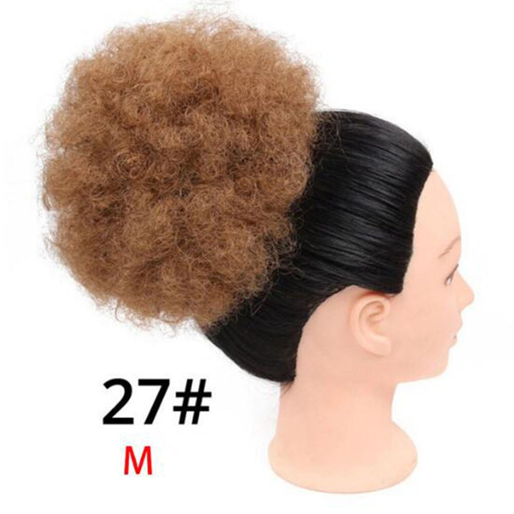 TEEK - Short Afro Puff Synthetic Ponytail Hairpiece HAIR theteekdotcom #27 medium  