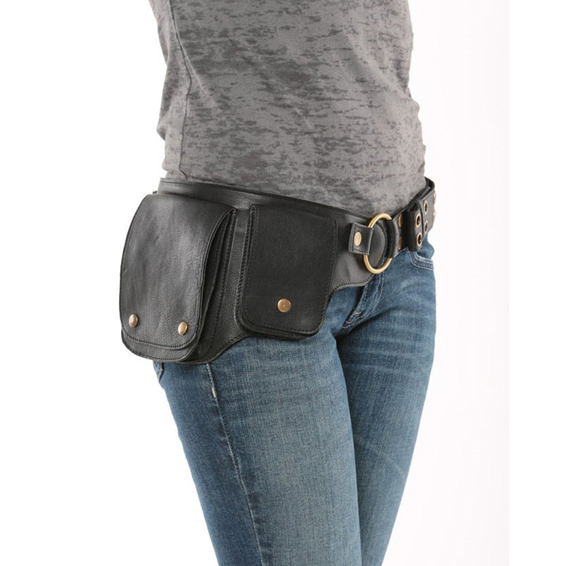 TEEK - Adjustable Belt Pocket Bag BAG theteekdotcom Black  