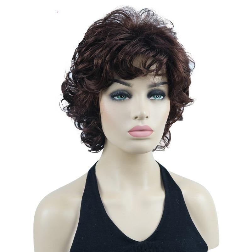 TEEK - The Strong Short Tousled Wigs | Various Colors HAIR theteekdotcom 33 Dark Auburn short as the picture 