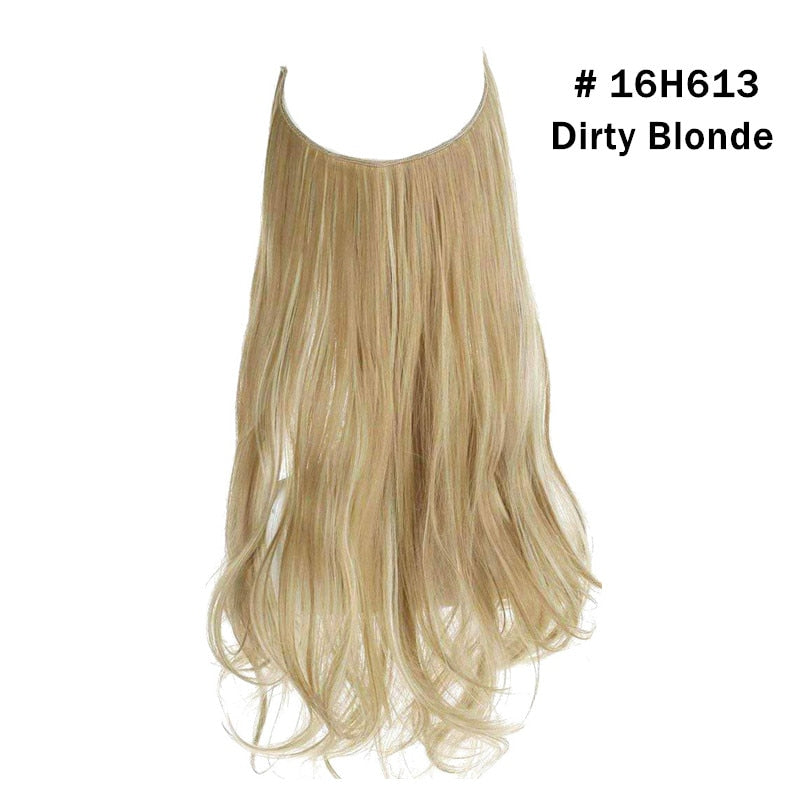TEEK - Invisible Synth No Clip No Comb Wave Hair Extensions | Blonde Shades HAIR theteekdotcom Dirty Blonde 14inches 20-22 days