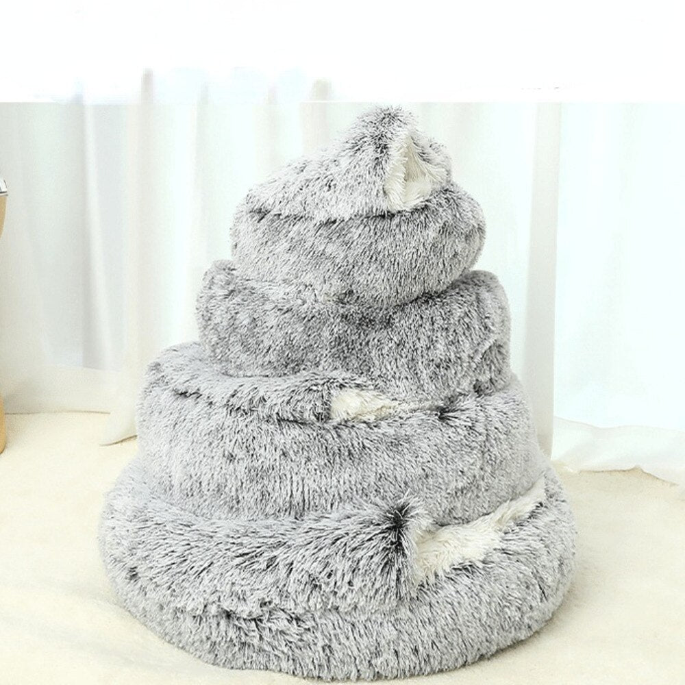 TEEK - Pet Round Plush Nest 2 In 1 Bed PET SUPPLIES theteekdotcom   