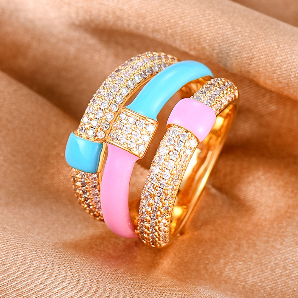 TEEK - Group Project Rings JEWELRY theteekdotcom Gold Pink 7 