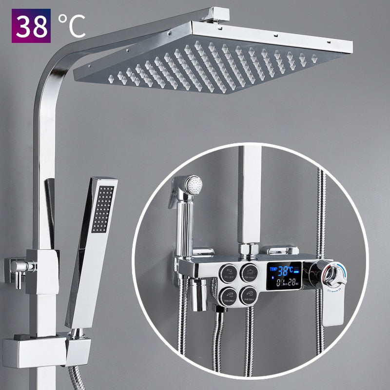 TEEK - Digital Boss Bathroom Shower System HOME DECOR theteekdotcom D4-thermostatic  