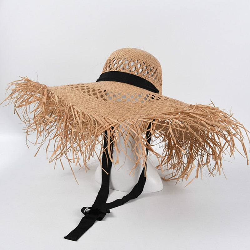 TEEK - Big Brim Tie Beach Hat | Various Colors HAT theteekdotcom khaki  