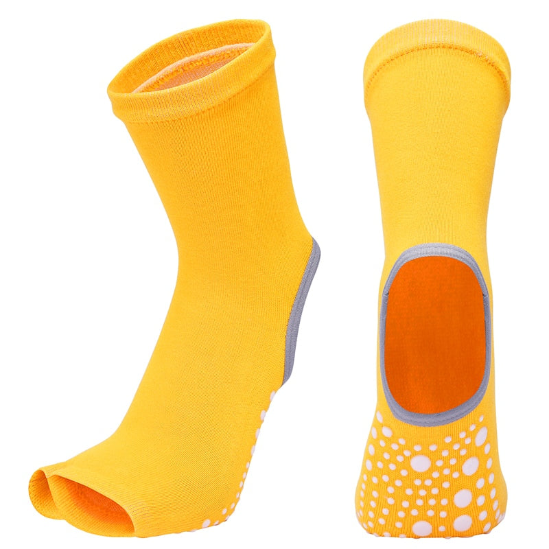 TEEK - Two Toe Yoga Socks SOCKS theteekdotcom Orange EU35-43 US 4.5-8.5 