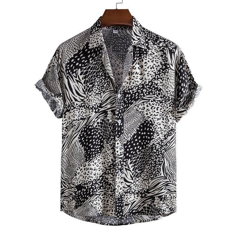 TEEK - Hawaiian Beach Short Sleeve Shirts TOPS theteekdotcom 14 US XS | Asian M 