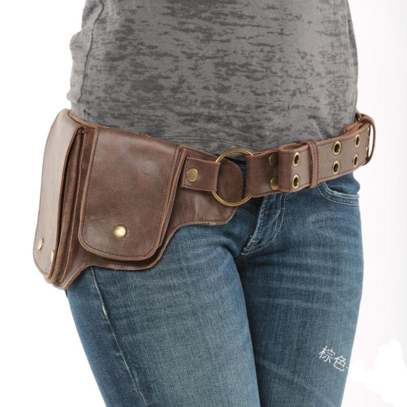 TEEK - Knight Vintage Pocket Belt Bag BAG theteekdotcom Brown  