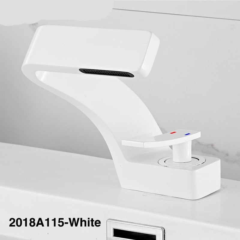 TEEK - Sink Tap Single Hole Faucet HOME DECOR theteekdotcom White  