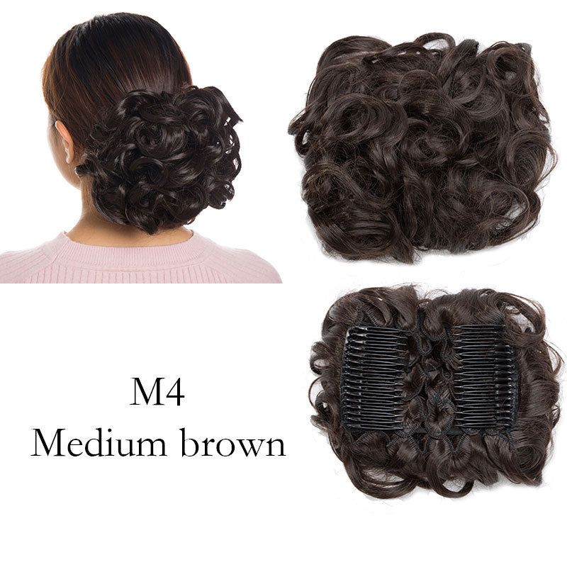 TEEK - Large Curly Hair Comb Clip HAIR theteekdotcom medium brown  