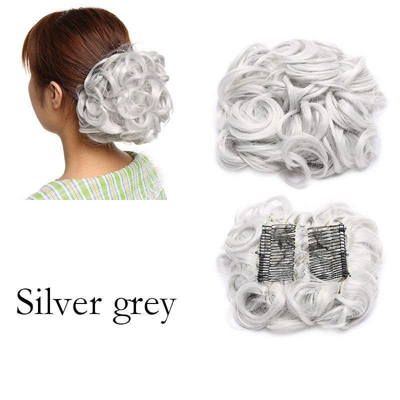 TEEK - Large Curly Hair Comb Clip HAIR theteekdotcom Silver Gray  