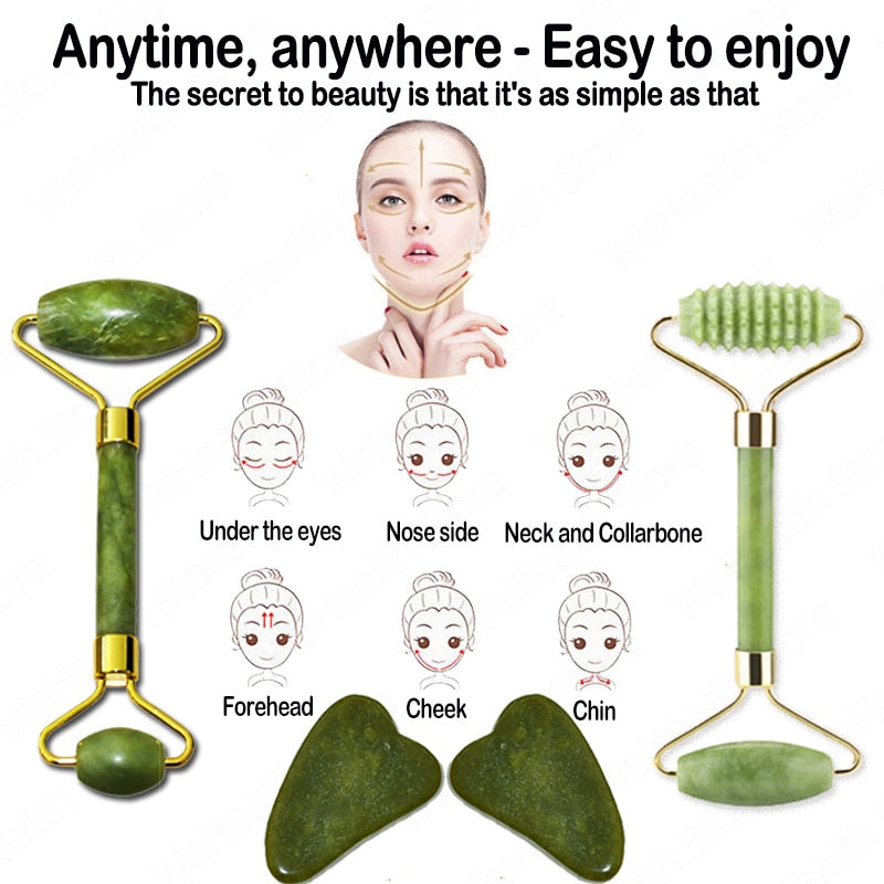 TEEK - Natural Jade Face Tools FACIAL SUPPLIES theteekdotcom   