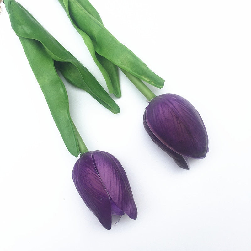 TEEK - Upside Down Tulip Earrings JEWELRY theteekdotcom Purple  