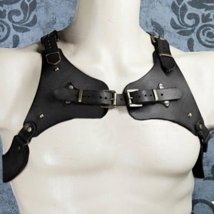 TEEK - Suspender Brace Chest Plate TOPS theteekdotcom Black One Size 