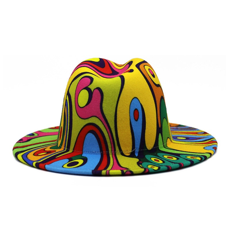 TEEK - Variety of Colorful Wide Brim Fedora Hat HAT theteekdotcom   