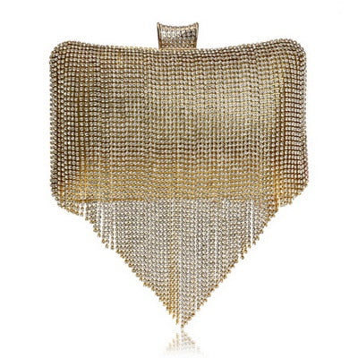 TEEK - Variety of Tassel Bejeweled Evening Bags BAG theteekdotcom YM1048gold  