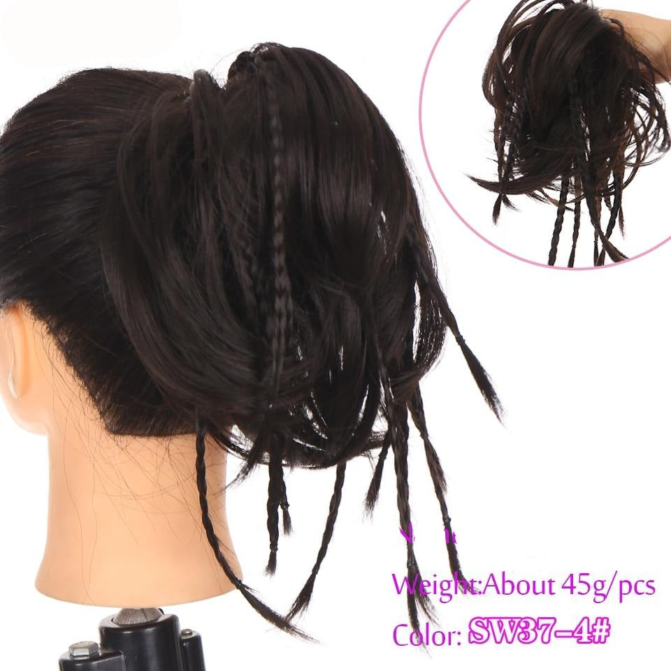 TEEK -Messy Straight Donut Hair Bow HAIR theteekdotcom SW37-4  