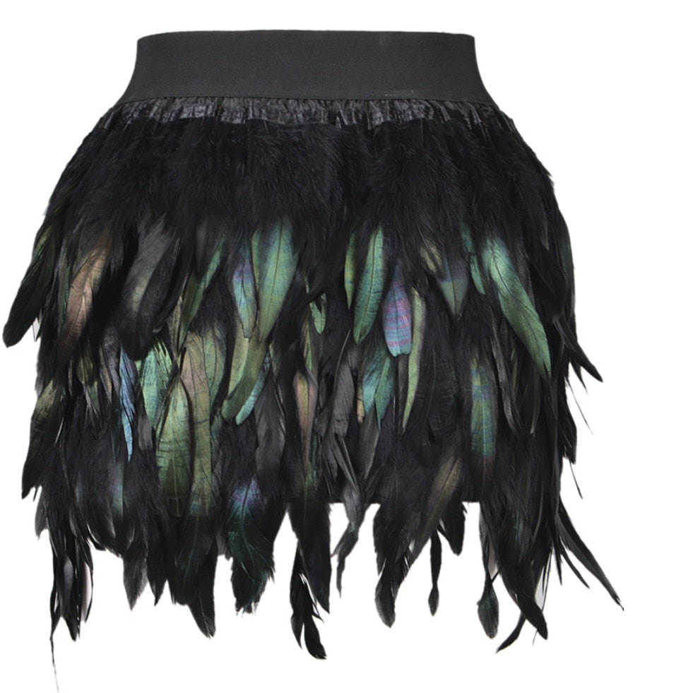 TEEK - Feather Weather Skirt SKIRT theteekdotcom Black S 