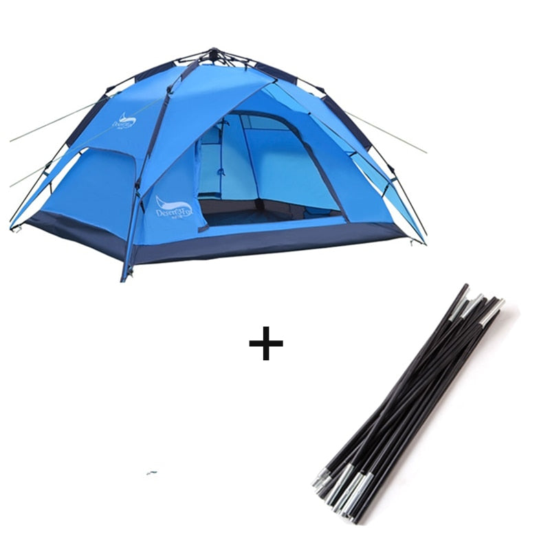 TEEK - Instant 3-4 Occupy Tent TENT theteekdotcom 3 way use Blue  