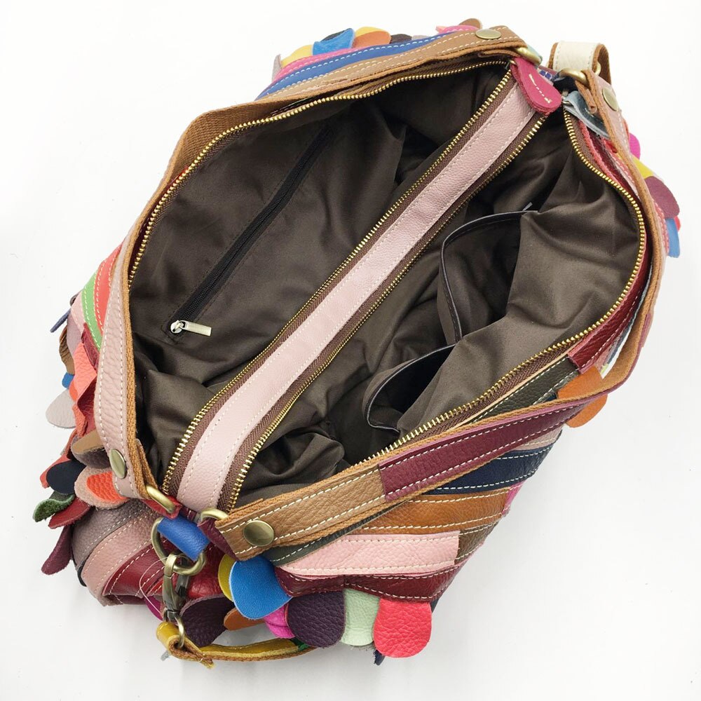 TEEK - Patchwork Stub Tassel Shoulder Bag BAG theteekdotcom   
