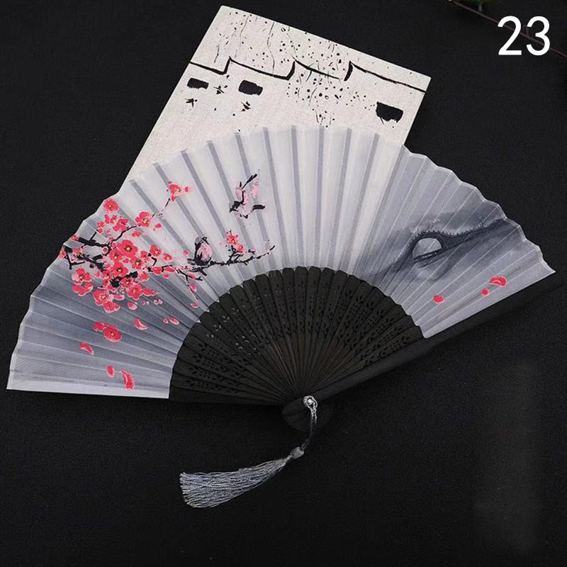 TEEK - Flower Patterned Folding Hand Fan FAN theteekdotcom 23  