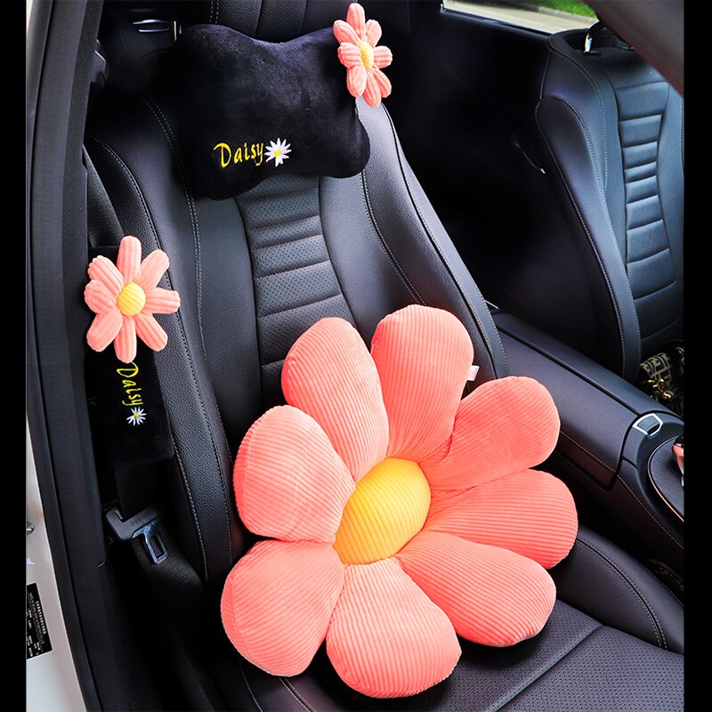 TEEK - Cornered Daisy Flower Car Cushions AUTO ACCESSORIES theteekdotcom   