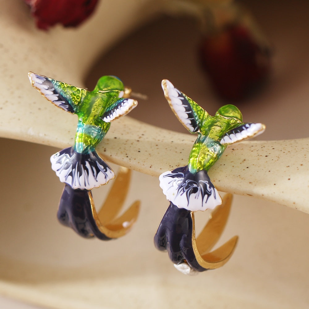 TEEK - Flying Bird Earrings JEWELRY theteekdotcom   