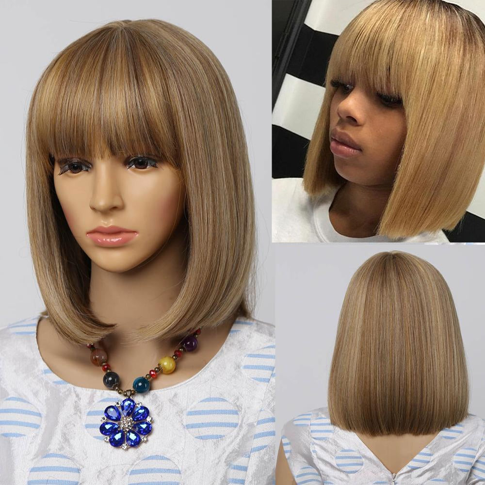 TEEK - Be Right Bang Wig HAIR theteekdotcom Blondish Ombre 16inches 