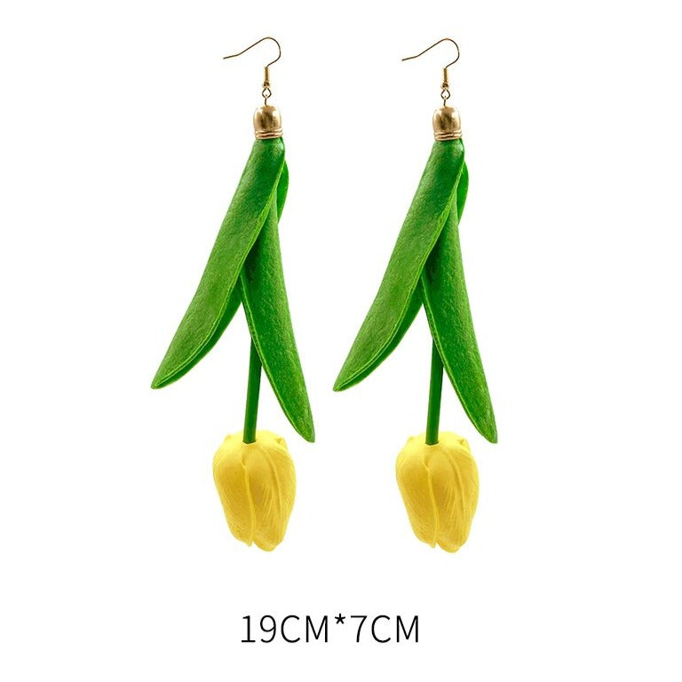 TEEK - Upside Down Tulip Earrings JEWELRY theteekdotcom   