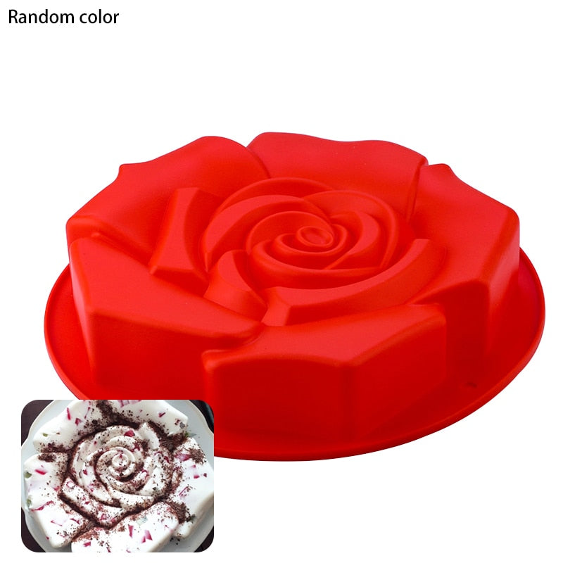 TEEK - 3D Shape Random Color Silicone Cake Molds HOME DECOR theteekdotcom 8  