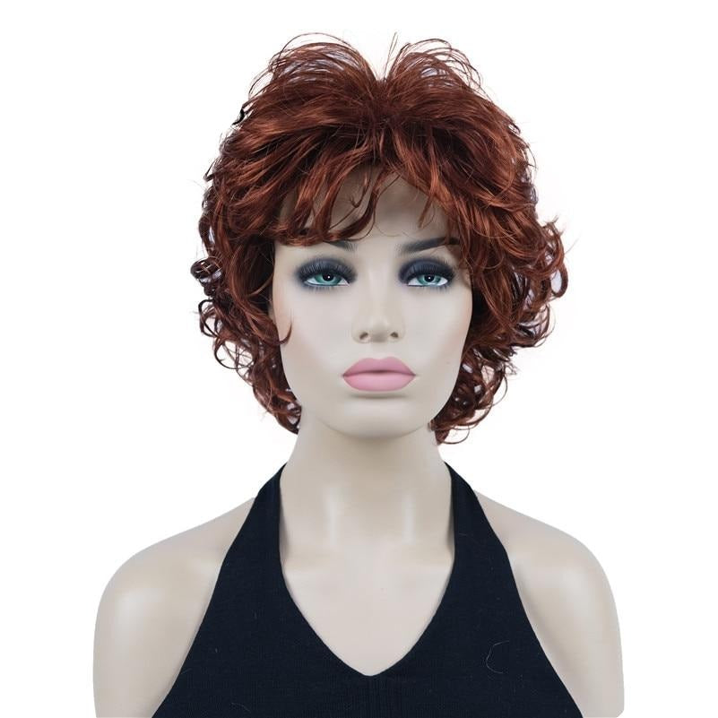 TEEK - The Strong Short Tousled Wigs | Various Colors HAIR theteekdotcom 130 Copper Red short as the picture 